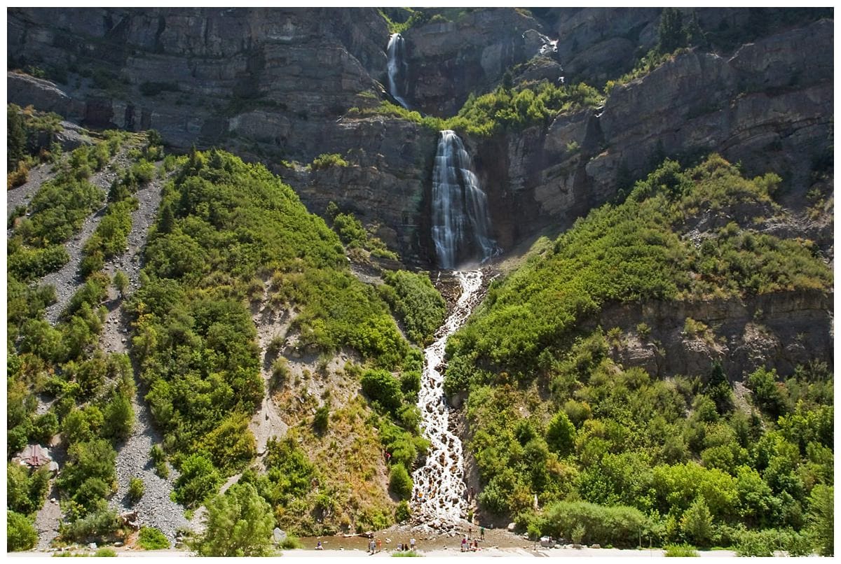 Kelionė JAV, Kelionė Jutoj, Kelionė Utah, Nuotakos šydo krioklys, Bridal Veil Falls